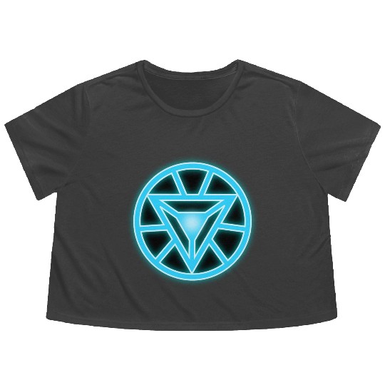 Arc Reactor Iron Man Flowy Cropped Tees