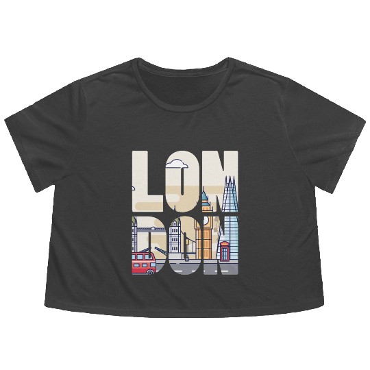 London Flowy Cropped Tees