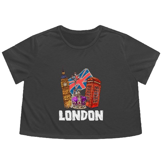 London Flowy Cropped Tees