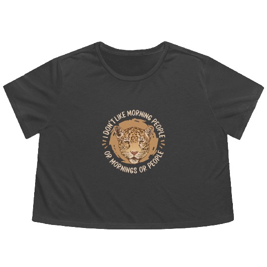 Cheetah Flowy Cropped Tees