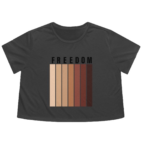 juneteenth-2022 freedom Flowy Cropped Tees