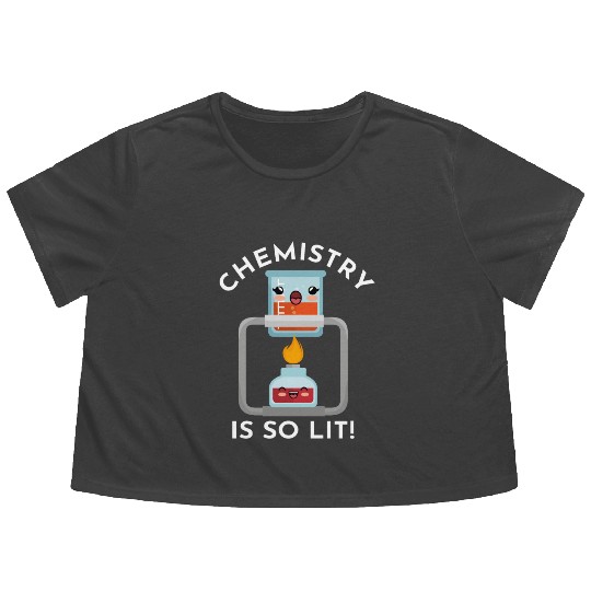 Chemistry Chemistry Is So Lit Chemist Flowy Cropped Tees
