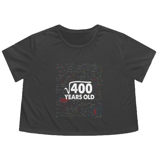 20 Years Old Math Flowy Cropped Tees