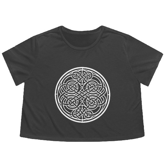 Celtic Knot Flowy Cropped Tees