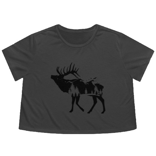NATURE Moose Flowy Cropped Tees