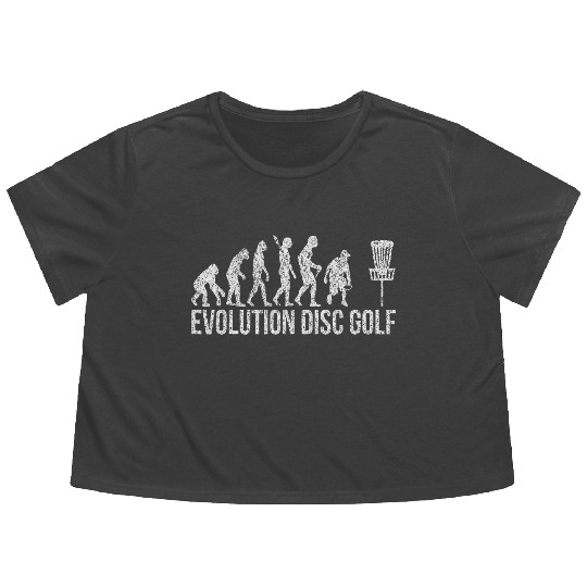 Evolution Disc Golf Distressed Flowy Cropped Tees