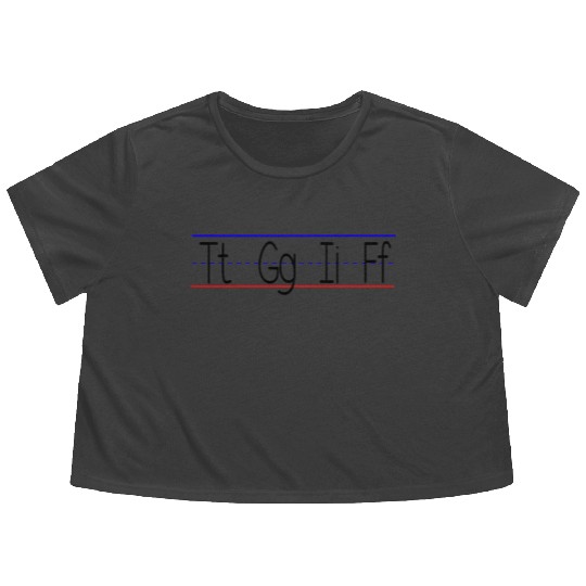 TGIF funny teacher thank god it's friday quote Flowy Cropped Tees