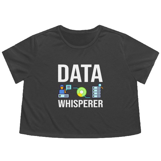 Data Scientist Analyst Statistic Beginner Science Flowy Cropped Tees