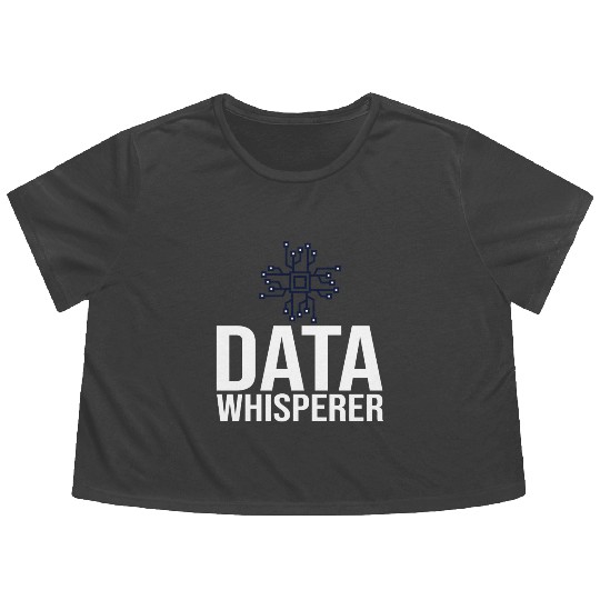 Data Scientist Analyst Statistic Beginner Science Flowy Cropped Tees