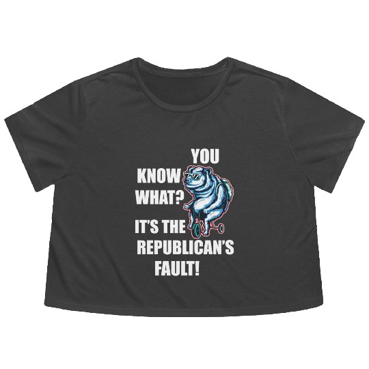 Joe Biden Running The Country's Like Riding A Bike Flowy Cropped Tees