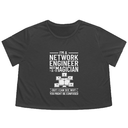 Network Engineer Director Computer Engineering Flowy Cropped Tees