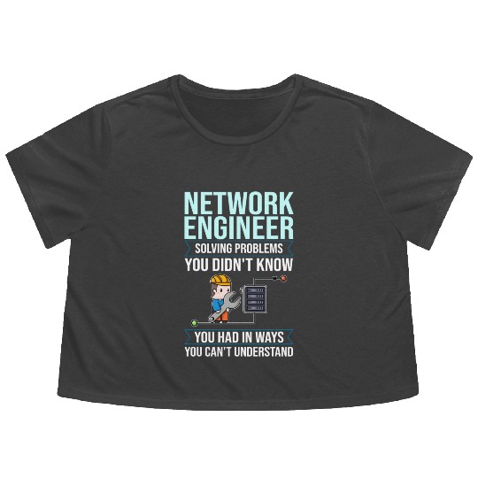 Network Engineer Director Computer Engineering Flowy Cropped Tees