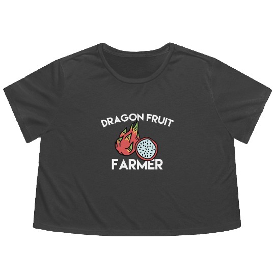 Dragon Fruit Farmer Flowy Cropped Tees