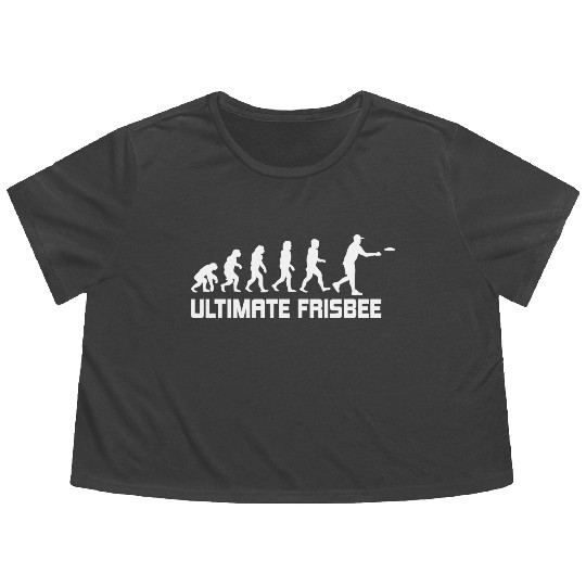 Ultimate Frisbee Evolution Disc Golf Flowy Cropped Tees