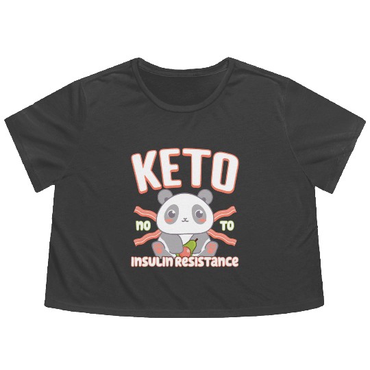 Baby Panda Bacon And Avocado Fasting Insulin, Keto Flowy Cropped Tees