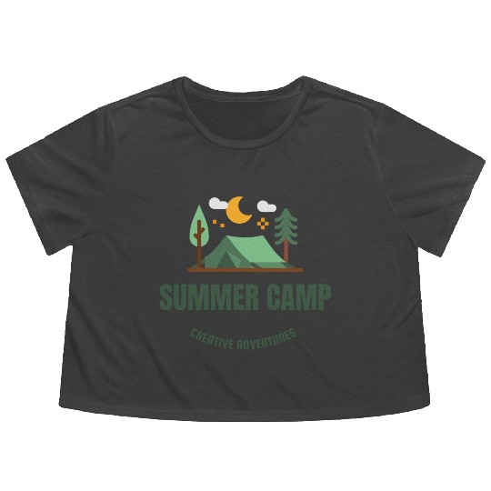 Summer Camp Flowy Cropped Tees