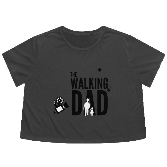 PAPA SAUR, Father's Day Flowy Cropped Tees