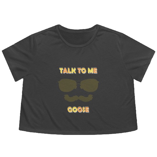 Talk To Me Goose Flowy Cropped Tees