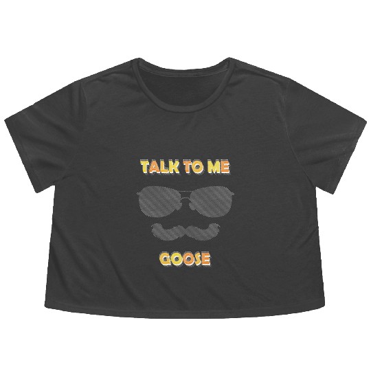 Talk To Me Goose Flowy Cropped Tees