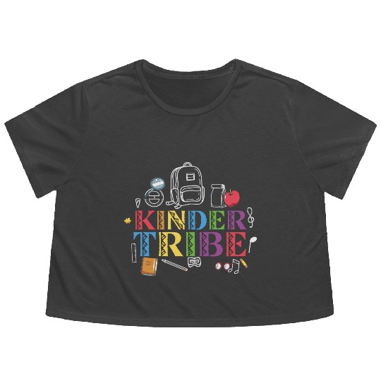 Kinder Tribe Kindergarten Flowy Cropped Tees