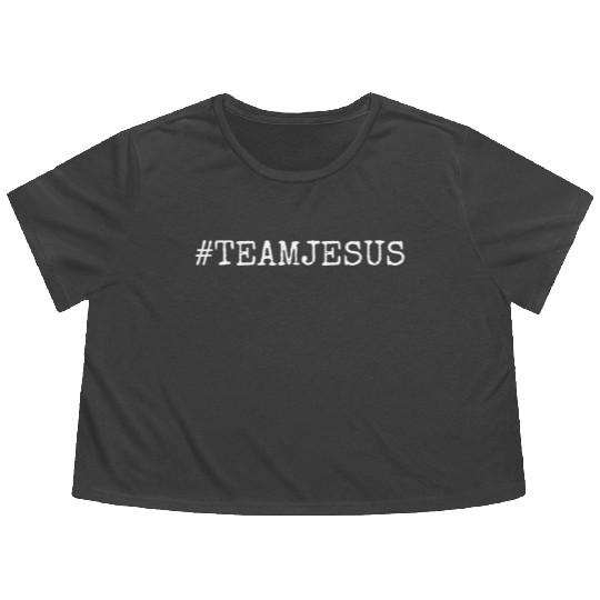 Team Spirit #TeamJesus Flowy Cropped Tees