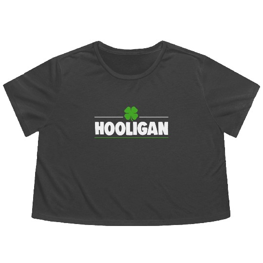 Hooligan Ireland Clover Flowy Cropped Tees