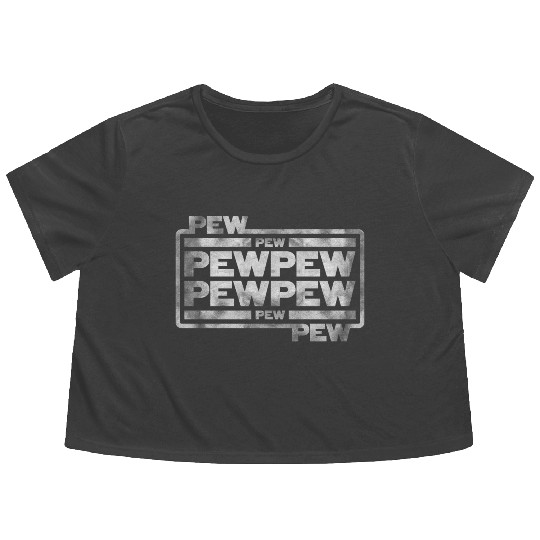 Pew Pew Pew Flowy Cropped Tees