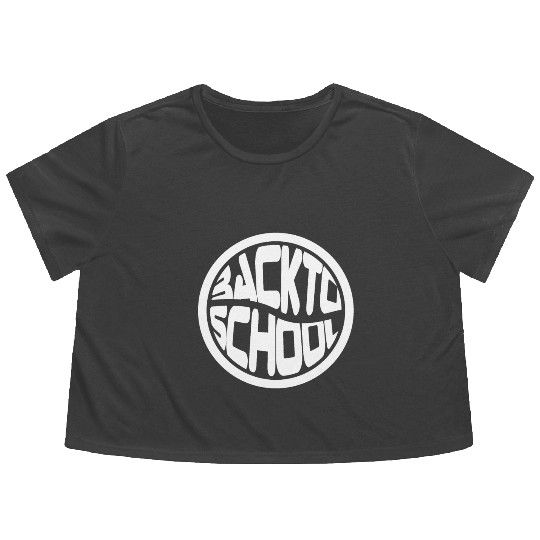 back to school Flowy Cropped Tees