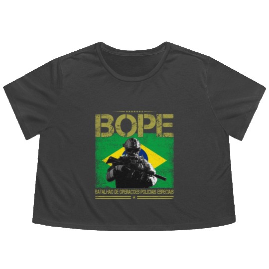 BOPE Brazil Police Special Forces Flowy Cropped Tees