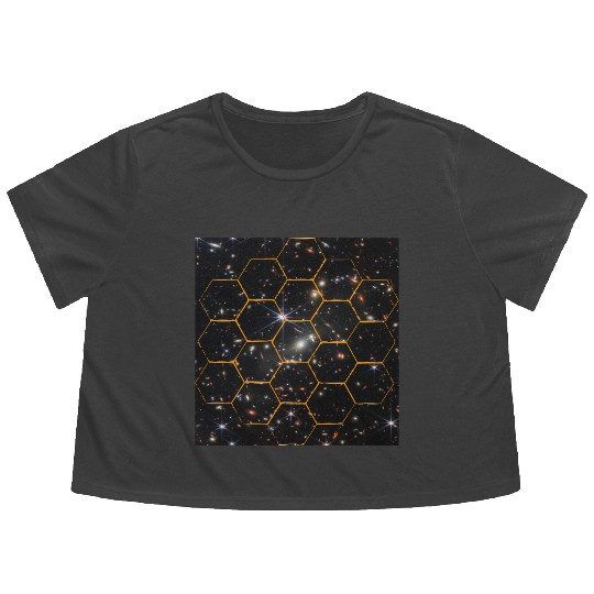 design of james webb space Flowy Cropped Tees