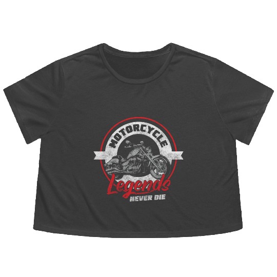 Biker Hard Rock Racing Sport Flowy Cropped Tees