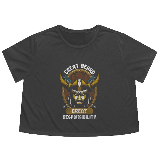 Vikings Warrior Teutonic People Flowy Cropped Tees