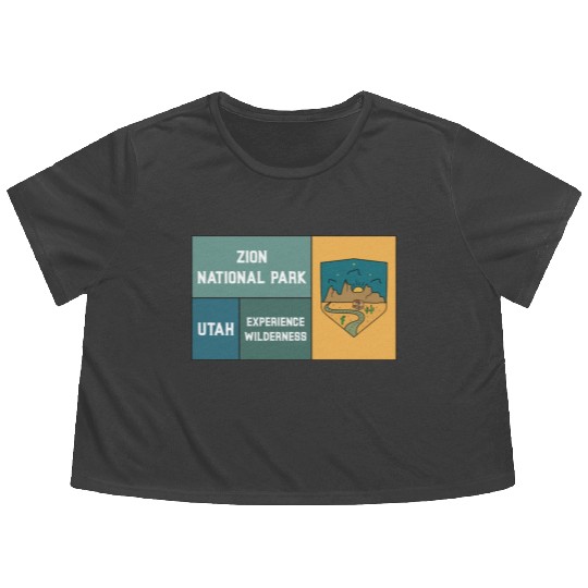Zion National Park Flowy Cropped Tees