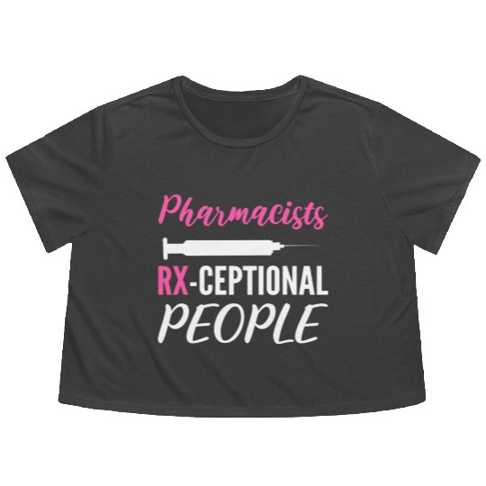 RX-ceptional People Outstanding Worker Gift Flowy Cropped Tees