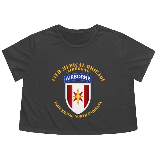 Army 44th Medical Bde Airborne FBNC Flowy Cropped Tees