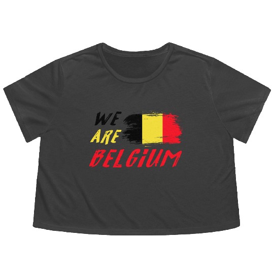 We are Belgium Flowy Cropped Tees