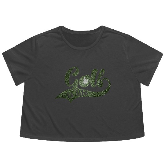 GOLF IS LIFE Distressed Look Flowy Cropped Tees