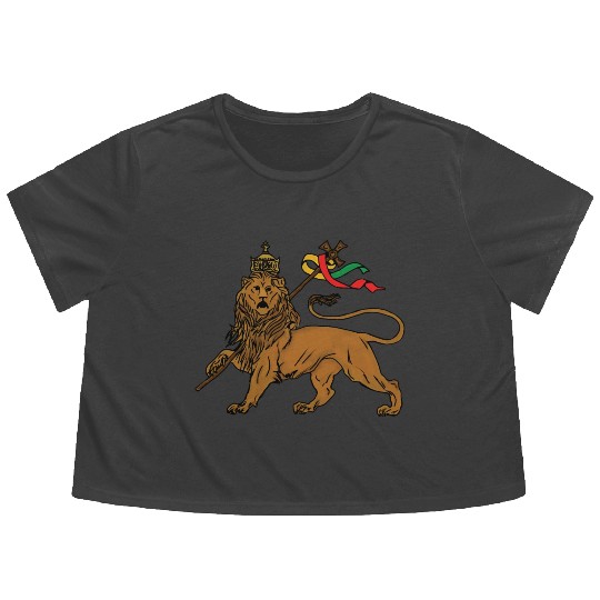 Lion of Judah Flowy Cropped Tees