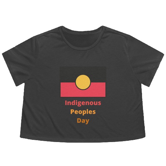 Native american indigenous day l Columbus Day Flowy Cropped Tees