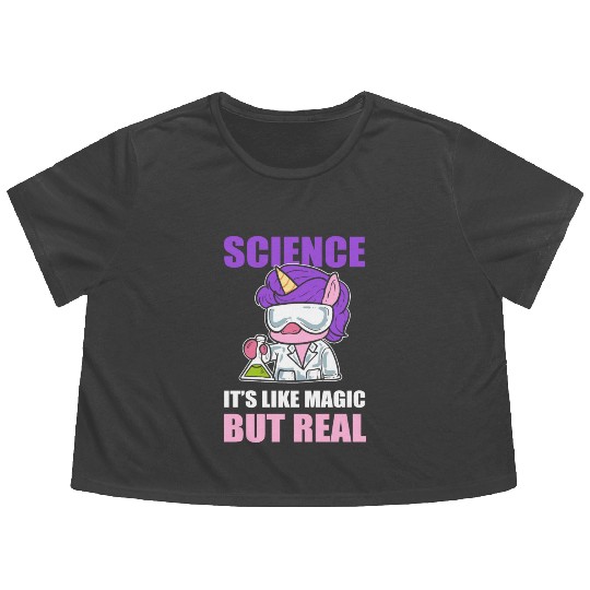 It's Like Magic Science Teacher Gift Flowy Cropped Tees