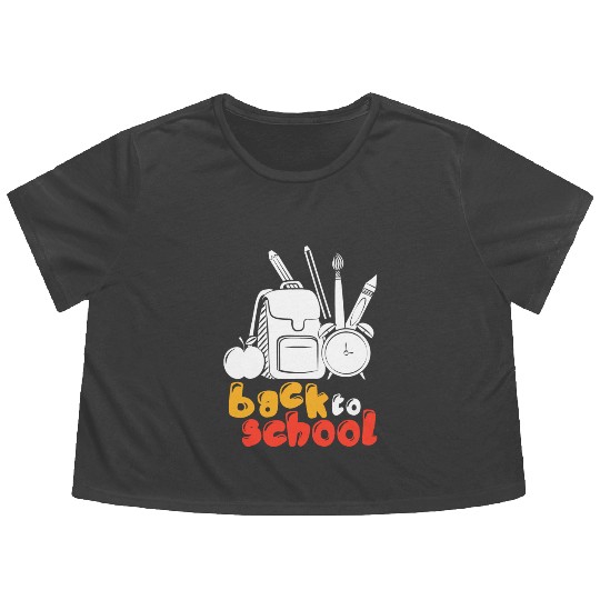 Back to School Flowy Cropped Tees