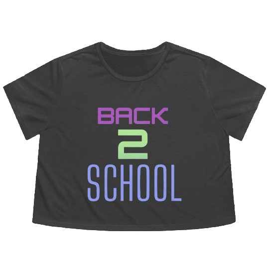 Back to School Flowy Cropped Tees