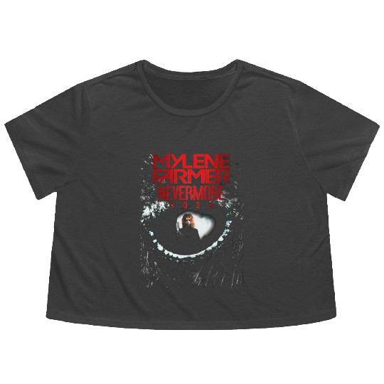 mylene farmer nevermore Mylene Farmer Flowy Cropped Tees