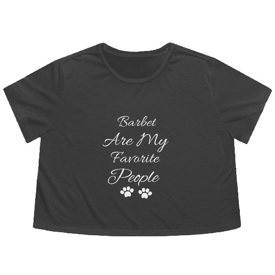 Barbet dog,Barbet are my favorite people Flowy Cropped Tees