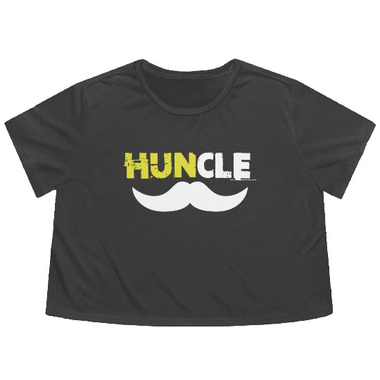 Huncle Eroded Yellow Flowy Cropped Tees