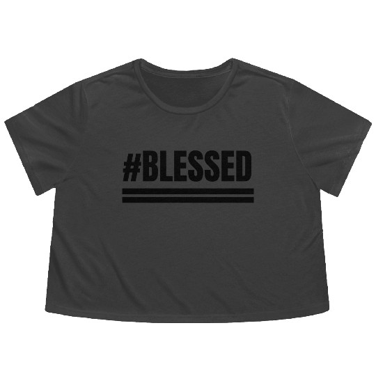 Blessed Flowy Cropped Tees