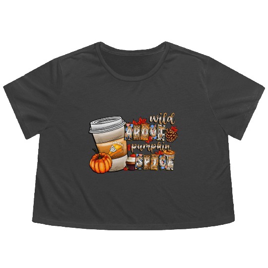 Wild About Pumpkin Spice Flowy Cropped Tees