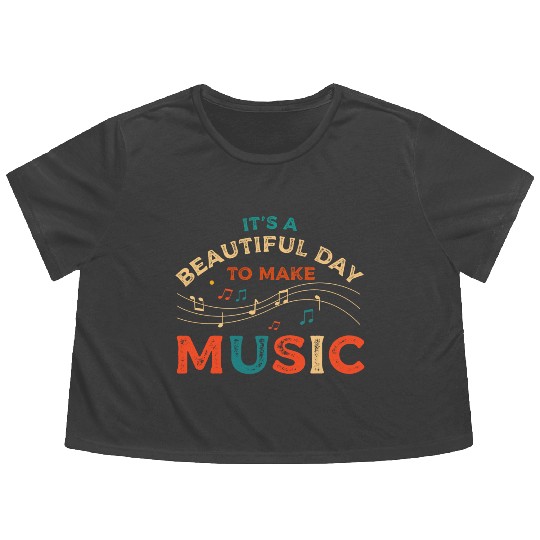 Music Teacher Musician Singer Music Lover Flowy Cropped Tees