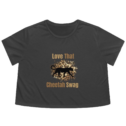 Love That Cheetah Swag Flowy Cropped Tees