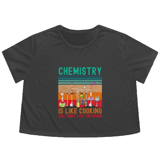Funny chemistry lab chemical laboratory technician Flowy Cropped Tees